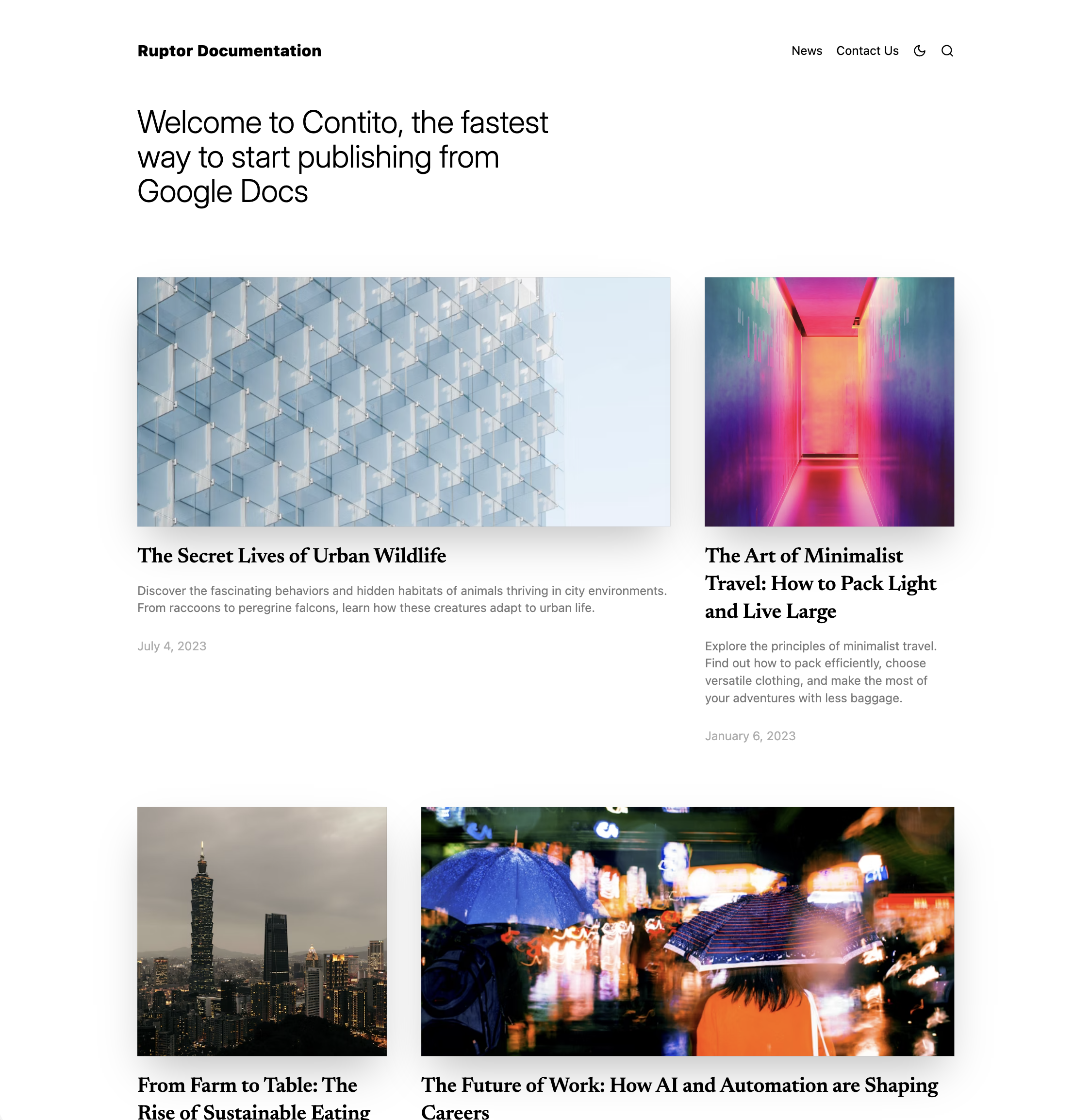 Blog theme