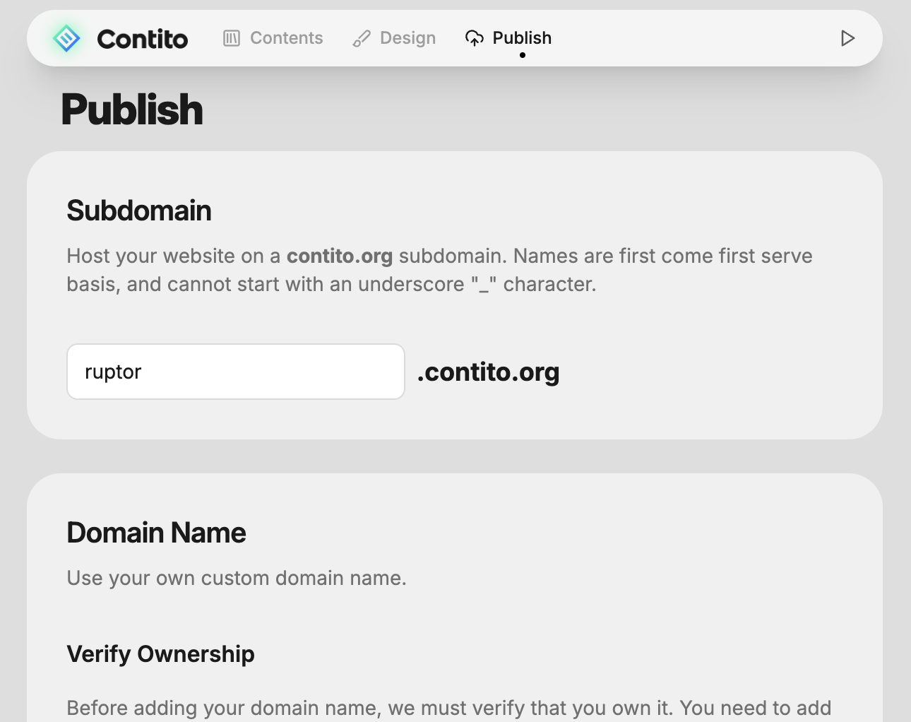 Add a domain or subdomain